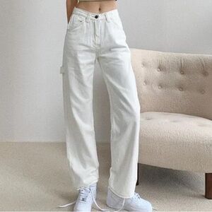 White Carpenter Jeans